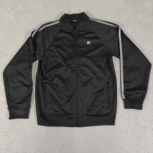 Starter Track‎ Jacket Boys XL Full Zip Athletic Striped Sleeves Pockets